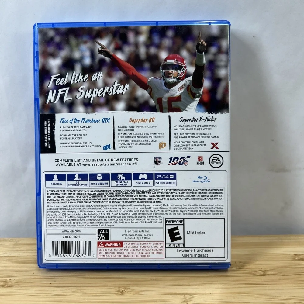 Madden NFL 20 - PlayStation 4‎ Complete CIB